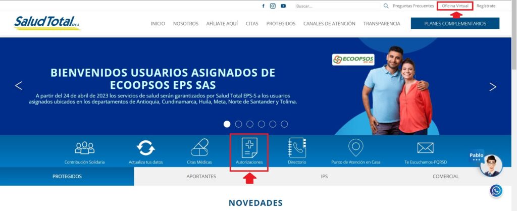 Autorizaciones en salud total
